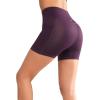 imageYvette Biker Shorts with Pockets for Women 3quot  4quot  6quot  8quot Tummy Control High Waist Running Workout Gym Yoga ShortsPurple