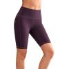 imageYvette Biker Shorts with Pockets for Women 3quot  4quot  6quot  8quot Tummy Control High Waist Running Workout Gym Yoga ShortsPurple