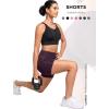 imageYvette Biker Shorts with Pockets for Women 3quot  4quot  6quot  8quot Tummy Control High Waist Running Workout Gym Yoga ShortsPurple