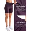imageYvette Biker Shorts with Pockets for Women 3quot  4quot  6quot  8quot Tummy Control High Waist Running Workout Gym Yoga ShortsPurple