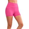 imageYvette Biker Shorts with Pockets for Women 3quot  4quot  6quot  8quot Tummy Control High Waist Running Workout Gym Yoga ShortsRose Red