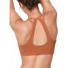 imageYvette Front Clasp Sports Bras for Women Light Impact Cute Soft Comfort Wireless Padded Fitness Workout Padded Yoga Tank TopOrange