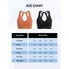 imageYvette Front Clasp Sports Bras for Women Light Impact Cute Soft Comfort Wireless Padded Fitness Workout Padded Yoga Tank TopOrange