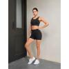 imageYvette Front Zip Sports Bras for Women High Support Racerback High Impact Printed Running Bra for Large BustBlack