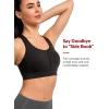 imageYvette High Impact Sports Bras for Women Plus Size Racerback Sports Bra High Support for Large BreastsBlack