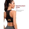 imageYvette High Impact Sports Bras for Women Plus Size Racerback Sports Bra High Support for Large BreastsBlack