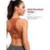 imageYvette High Impact Sports Bras for Women Plus Size Racerback Sports Bra High Support for Large BreastsOrange