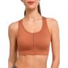 imageYvette High Impact Sports Bras for Women Plus Size Racerback Sports Bra High Support for Large BreastsOrange