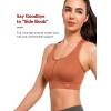 imageYvette High Impact Sports Bras for Women Plus Size Racerback Sports Bra High Support for Large BreastsOrange