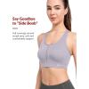 imageYvette High Impact Sports Bras for Women Plus Size Racerback Sports Bra High Support for Large BreastsPurple
