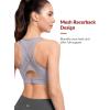 imageYvette High Impact Sports Bras for Women Plus Size Racerback Sports Bra High Support for Large BreastsPurple