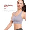 imageYvette High Impact Sports Bras for Women Plus Size Racerback Sports Bra High Support for Large BreastsPurple