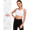 imageYvette Lace Front Zip Sports Bras for Women High Impact Running Bras for Large BustWhite