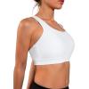 imageYvette Lightweight Crisscross Back Sports Bra for Women Breathable Yoga Tank Top with Removable Pads for Workout ampamp FitnessWhite