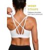 imageYvette Lightweight Crisscross Back Sports Bra for Women Breathable Yoga Tank Top with Removable Pads for Workout ampamp FitnessWhite