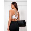 imageYvette Lightweight Crisscross Back Sports Bra for Women Breathable Yoga Tank Top with Removable Pads for Workout ampamp FitnessWhite