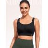 imageYvette Nursing Sports Bras for Women Breastfeeding Light Medium Support Sports Bra for Prenancy Maternity YogaBlack