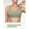 imageYvette Seamless Yoga Sports Bra with Removable Padding Crisscross Back Strap and UltraSoft Stretchy Fabric for WomenGreen