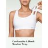 imageYvette Seamless Yoga Sports Bra with Removable Padding Crisscross Back Strap and UltraSoft Stretchy Fabric for WomenWhite