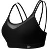 imageYvette Sports Bra Lightweight Cloud Series for Women Mesh Splicing StyleBlack