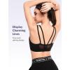 imageYvette Sports Bra Lightweight Cloud Series for Women Mesh Splicing StyleBlack