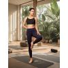 imageYvette Womens Lightweight Sports Bra 3D Fixed Cup  Mesh Yoga Workout Top with Spaghetti StrapBlack