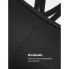 imageYvette Womens Sports Bra Breathable Yoga Bra with Jacquard Back Panel ampamp Cross Straps for FitnessGymBlack
