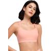 imageYvette Yoga Sports Bra for Women  Padded Strappy Cute Sports BraPink