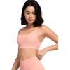 imageYvette Yoga Sports Bra for Women  Padded Strappy Cute Sports BraPink