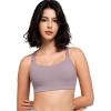 imageYvette Yoga Sports Bra for Women  Padded Strappy Cute Sports BraPurple