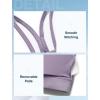 imageYvette Yoga Sports Bra for Women  Padded Strappy Cute Sports BraPurple