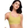 imageYvette Yoga Sports Bra for Women  Padded Strappy Cute Sports BraYellow
