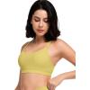 imageYvette Yoga Sports Bra for Women  Padded Strappy Cute Sports BraYellow