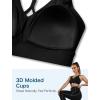 imageYvette Yoga Sports Bras Comfortable LowImpact Sports Bra with Fixed Cups and Double StrapsBlack