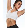 imageYvette Yoga Sports Bras Comfortable LowImpact Sports Bra with Fixed Cups and Double StrapsWhite