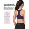 imageYvette Zip Front Sports Bra  High Impact Sports Bras for Women Plus Size Workout Fitness RunningLight Navy Blue