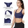 imageYvette Zip Front Sports Bra  High Impact Sports Bras for Women Plus Size Workout Fitness RunningLight Navy Blue