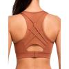 imageYvette High Impact Sports Bras for Women Plus Size Racerback Sports Bra High Support for Large BreastsOrange