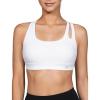 imageYvette Seamless Yoga Sports Bra with Removable Padding Crisscross Back Strap and UltraSoft Stretchy Fabric for WomenWhite