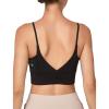 imageYvette V Back Sports Bras for Women Spaghetti Strap Light Support Padded Wireless Yoga Bra Cropped Tank TopBlack