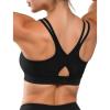 imageYvette Yoga Bras Lightweight Cloud Series Sports Bra for Women Low Impact Sports Spaghetti Thin Strap Mesh Splicing StyleBlack