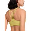 imageYvette Yoga Sports Bra for Women  Padded Strappy Cute Sports BraYellow