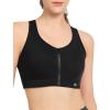 imageYvette Zip Front Sports Bras for Women High Support Mesh Racerback Sports Bra Plus Size High Imapct for Large Breasts