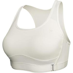 imageYvette Adjustable Sports Bras for Women Racerback Bra for RunningOffwhite