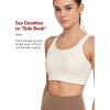 imageYvette Adjustable Sports Bras for Women Front Closure Plus Size Sports Bra High Impact for Large BustOffwhite