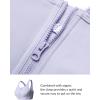 imageYvette Sports Bras for Women High Impact Front Zip Supportive Bras for Large Bust RunningPurple