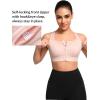imageYvette Womens Zip Front Sports Bra High Impact Supportive Plus Size Bra for Large BustPink