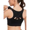 imageYvette Adjustable Sports Bras for Women Front Closure Plus Size Sports Bra High Impact for Large BustBlack