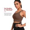 imageYvette Front Closure Sports Bras for Women High Support Large Bust Supportive Sports Bra High Impact for RunningCoffee