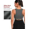 imageYvette Front Closure Sports Bras for Women High Support Large Bust Supportive Sports Bra High Impact for RunningGrey